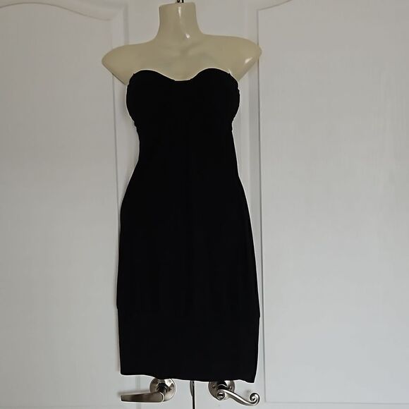 Guess Women's Strapless Mini Dress Medium Black - Picture 1 of 16